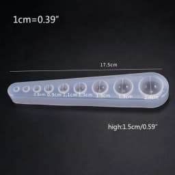 UV Resin DIY Crystal Epoxy Mold Multi-standard Hemisphere Collection Mold Round Ball Pendant Jewelry Silicone Molds