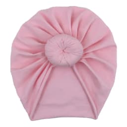 Solid Cotton Donuts Baby Boy Girls Cap Hat 0-4T Sweet Newborn Skullies Beanies Soft Turban India Topknot Headwraps Accessories