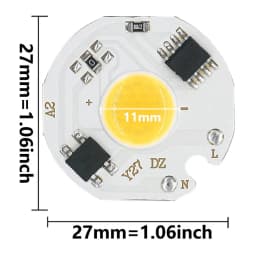 3W 5W 7W 9W AC 220V LED COB LED Chip Lamp Matrix Smart IC NO Need Driver For Flood Light Spotlight Projector Light Bulb Beads