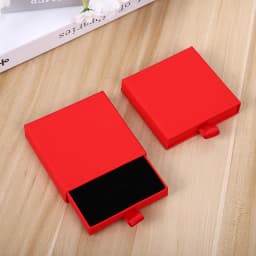 10Pcs Thin Kraft Paper Drawer Jewelry Packaging Box Greeting Card Necklace Bracelet Gift Package Case Boxes Dropshipping