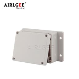 Wall Mounted Outdoor Gray Plastic Enclosures Custom IP65 ABS Waterproof Electrical Junction Box Eith Ear Electrical Project Box