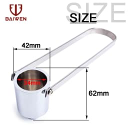 1pc Paint Viscosity Test Cup Viscometer Flow Cup Mixing Thinning Tool #2 & #4 Measuring Tool Golden Sliver