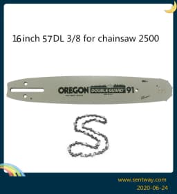 16' Oregon Guide Bar WITH CHAIN 3/8-050-57DL Fit for Craftsman Echo Poulan Efco Chainsaw