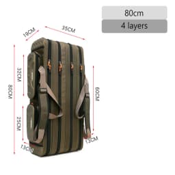 2/3/4 Layer 100/120/130CM Fishing Rod Bag Multifunctional Large Capacity Pole Reels Bait Storage Case Travel Carry Tackle Gear
