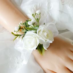 White Brooches Man Suit Shirt Collar Lapel Pin Brooch Pins Wedding Party Accessories Bridesmaid Bracelet Flowers Corsages Flower