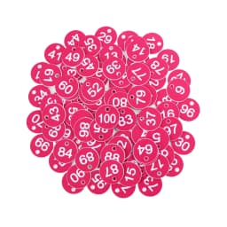 20-100PCS 16 Color Round Number Beehive Label Beekeeping Box Numbered With Hole Tag Animal Livestock Markers Classification Sign