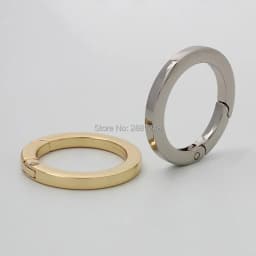 10-30pcs 4 colors square Spring ring Hardware Accessories Banding chain o ring Openable Rings Keys Charms Clasps Connection