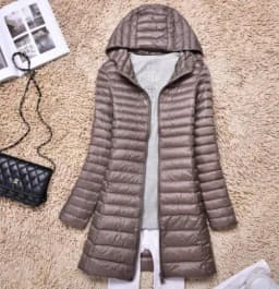 SEDUTMO Winter Duck Down Jackets Women Ultra Light Long Down Coat Spring Hoodie Puffer Jacket Slim Parkas ED876