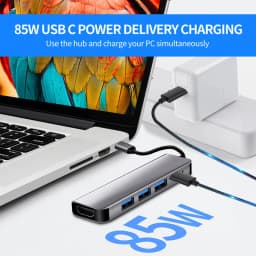 USB C Hub to 4K HDMI-Compatible SD TF Card Reader USB 3.0 2.0 Type C Charging Docking for MacBook iPad Samsung S22 Dex TV Mouse
