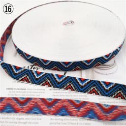 5 Yards 0.78 Inch 20MM Hundreds Styles Geometric Woven Jacquard Embroidered Ribbons DIY Apparel Wrapping Trim Sewing Accessories