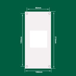 10 Sheets Printing Steel Plate for Pad Printer Standard Symmetrical Hole Location