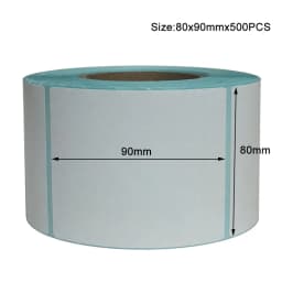 19 sizes Label stickers barcode Sticker label for Zebra Paper Adhesive Sticker Supermarket Blank sticker