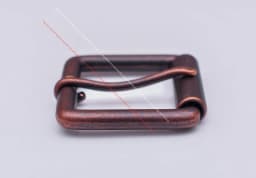 Antique Copper Single Prong Pin Roller Handmade DIY Leather Belt Buckle Replacement Fit 40mm Belt Strap
