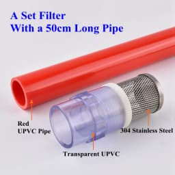 20~50mm 304 Stainless Steel Filter PVC/UPVC Pipe Set Aquarium Tank Water Pump Inlet Tube Filter Garden Drip Irrigation Filter
