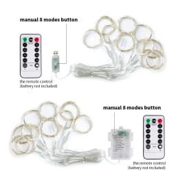 3MX1M/2M/3M Battery/USB Power LED String Fairy Lights Garland For New Year Wedding Party Christmas Home Curtain Decor Lights