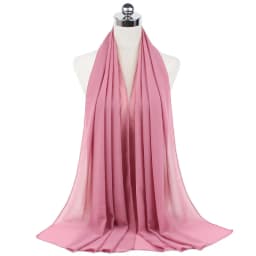 New Premium Plain Chiffon Scarf Muslim Hijab Instant Shawl Soft Ball Bubble Chiffon Head Wraps Islamic Lady Women Hijabs
