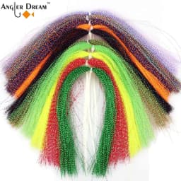 Fly Tying Material 32/34/9 Bags Crystal Flash Holographic Flash Flies Fishing Lures Making Fly Fishing Tying Materials Kit