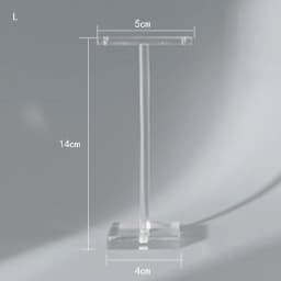 Fashion Style Clear Acrylic T-Shape Earrings Display Holder for Studs And Drop Earrings Jewelry Showcase Stand