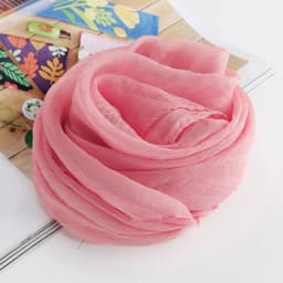 Korean Solid Color Chiffon Square Silk Scarf 70x70CM Summer Sunscreen Thin Transparent Gauze Neck Protection Woman's Shawl P71