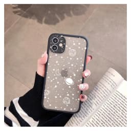 Cartoon Planet Stars Shockproof Phone Case For iPhone 17 16 15 11 12 13 14 Pro XR XS X Mini 16 15 14 Plus Cute Back Cover Coque