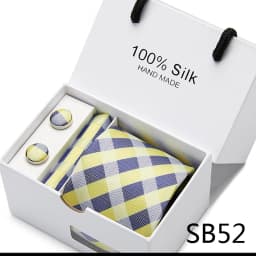 Brand 100% Silk Ties Gift box Office Men Classic Party Wedding striped 7.5cm Silk Wedding Floral Tie Necktie Handkerchief Set
