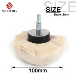 1Pc Cotton Polishing Wheels Cloth Buffing Wheel Grinder for Jewelry Wood Metal Abrasive Tools For Drill With 1/4'' Shank
