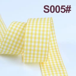 5Yards/Roll Plaid Ribbons Grosgrain Ribbon Gift Wrapping Polyester Ribbon Handmade DIY Bow Wedding Party Home Decor