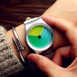 2021 Genuine Leather waterproof future new concept color watch tide men tide women fashion table wild belt quartz watch gift