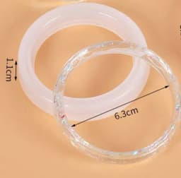 1pc Crystal Mirror Silicone Mold Bracelet Pendant uv Resin Mould DIY Jewelry Casting molds Resin art
