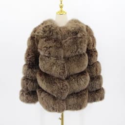 pink java QC8066 high quality women real fox fur coat wihter warm thick fox fur jacket genuine fur short coat long sleeves