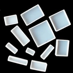Crystal UV Epoxy Square Rectangular Mold Silicone High Mirror Cubes Handmade Jewelry Making Tool Decoration Craft Display