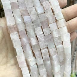 8*8mm Natural Square Agates Tiger Eye Turquoises Amazonite Crystal Jades Stone Beads For Jewelry Making DIY Bracelet Necklace