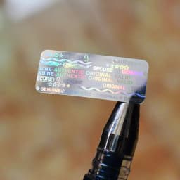 Various specifications 10x25mm 10x20mm 10x18mm Lock Secure Genuine Authentic Valid Original hologram stickers