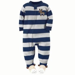 One-Piece Pajamas for Children Aged 3-10, Pajamas for Boys and Girls, Fleece One-Piece Suits, Soft and Warm
