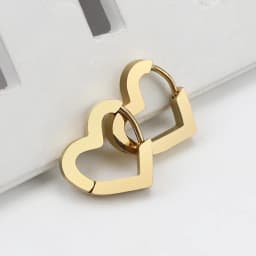 Fashion Personality Geometric Triangle Square Star Heart U Shape Hoop Earrings Men Women Stainless Steel Punk Piercing Jewelry