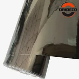 10/20/30/40/50*152CM High Stretchable Orange Chrome Air Bubble Free Mirror Vinyl Wrap Film Sticker Emblem Car Bike Motor Cover