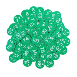 20-100PCS 16 Color Round Number Beehive Label Beekeeping Box Numbered With Hole Tag Animal Livestock Markers Classification Sign