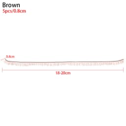 5Pcs 20cm 3 Colors Eye Lash DIY Kids Doll False Eyelashes Dolls Accessories Black Brown Tawny Children Toy Decoration