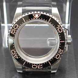 40mm Cases Men's Watch Ceramic Bezel Sapphire Glass Fit NH35 NH36 ETA 2824 Miyota 8215 Movement 28.5mm Dial Submariner Parts