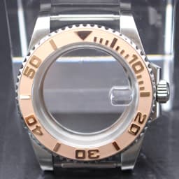 40mm Cases Men's Watch Ceramic Bezel Sapphire Glass Fit NH35 NH36 ETA 2824 Miyota 8215 Movement 28.5mm Dial Submariner Parts