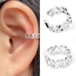 Fashion Ear Cuff Clip Earring Without Piercing Gold Silver Color Star Heart Chain Geometry Cartilage Earcuff Women Party Jewelry