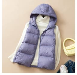 SEDUTMO Winter Duck Down Jacket Women Short Warm Thick Hooded Vest Female Slim Quilted Sleeveless For Spring ED1820
