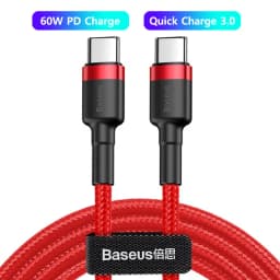 Baseus 100W USB C To USB Type C Cable PD Fast Charging Charger Cord 5A USB-C Type C Cable For iPhone17 MacBook Samsung Xiaomi