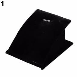 1Pc Jewelry Stand Holder for Counter Show Props Pendants Necklaces Chains Gifts Organizer Velvet Mini Protable Display Rack