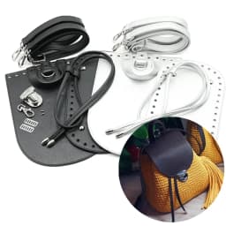 1Set Handmade Handbag Bag Set Leather Bag Bottoms With Hardware Package Accessories HandBag Shloulder Straps DIY Women Backpack