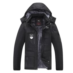 Mens Winter Fleece Warm Thick Parkas Jacket Coat Men High Quality Outdoor Outwear Waterproof Hooded Casual Parkas Men L-9XL