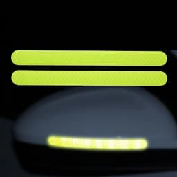 2Pcs/Set Car Reflector Stickers Multi-Colored Automobiles Rearview Mirror Reflective Strip for Auto Exterior Protect Accessories