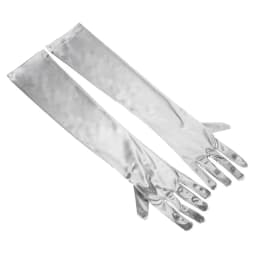 Women Long Section Imitate Satin Banquet Dance Dinner Show Cosplay Retro Style Soft Elasticity Solid Sexy Etiquette Gloves