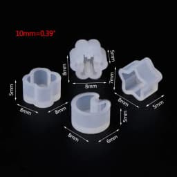 8 Pair UV Resin Silicone Molds DIY Crystal Epoxy Mold Small Earrings Stud Epoxy Resin Making Mould