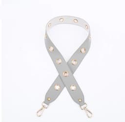 PU Leather Rivet Bag Strap Women Shoulder Crossbody Bag Belt Solid Wide Strap Bag Part Accessories Female Messenger Bag Strap
